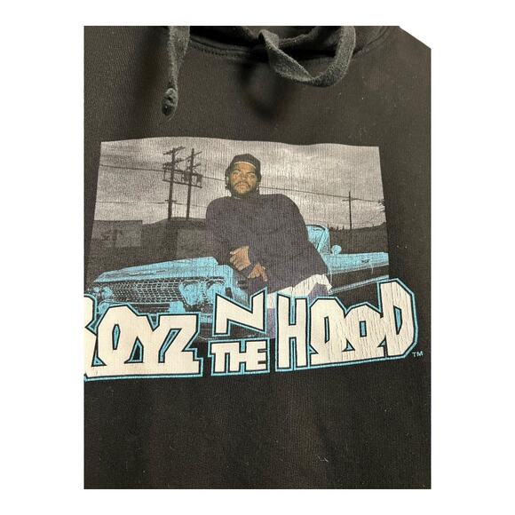 Vtg Cross Colours Vintage rEtro Boyz N The Hood Hoodie Sweatshirt L Rap Hip Hop - Picture 2 of 5